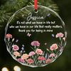 Custom Circle Glass Ornament - Personalized Best Friend Christmas Birthday Gifts For Women, Besties, Sisters, BFF - Bestie Season Is Every Season