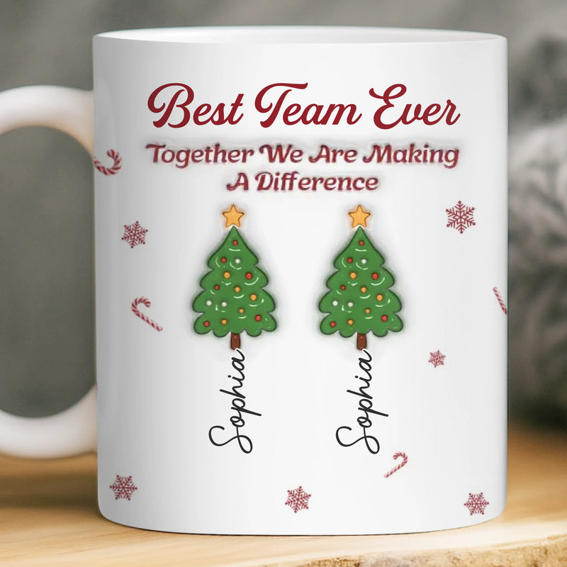 Custom Mug - Personalized Christmas Birthday Gifts For Coworker, Work Bestie - Better Together At Work