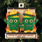 Custom Acrylic Ornament - Personalized Christmas Funny Gifts For Coworker, Work Bestie - Best Office Buddy Ever