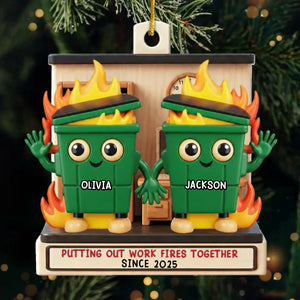 Custom Acrylic Ornament - Personalized Christmas Funny Gifts For Coworker, Work Bestie - Best Office Buddy Ever