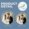 Custom Photo Circle Glass Ornament - Personalized Anniversary Wedding Gifts For Husband And Wife, Him And Her - Two Souls Choosing Us Daily