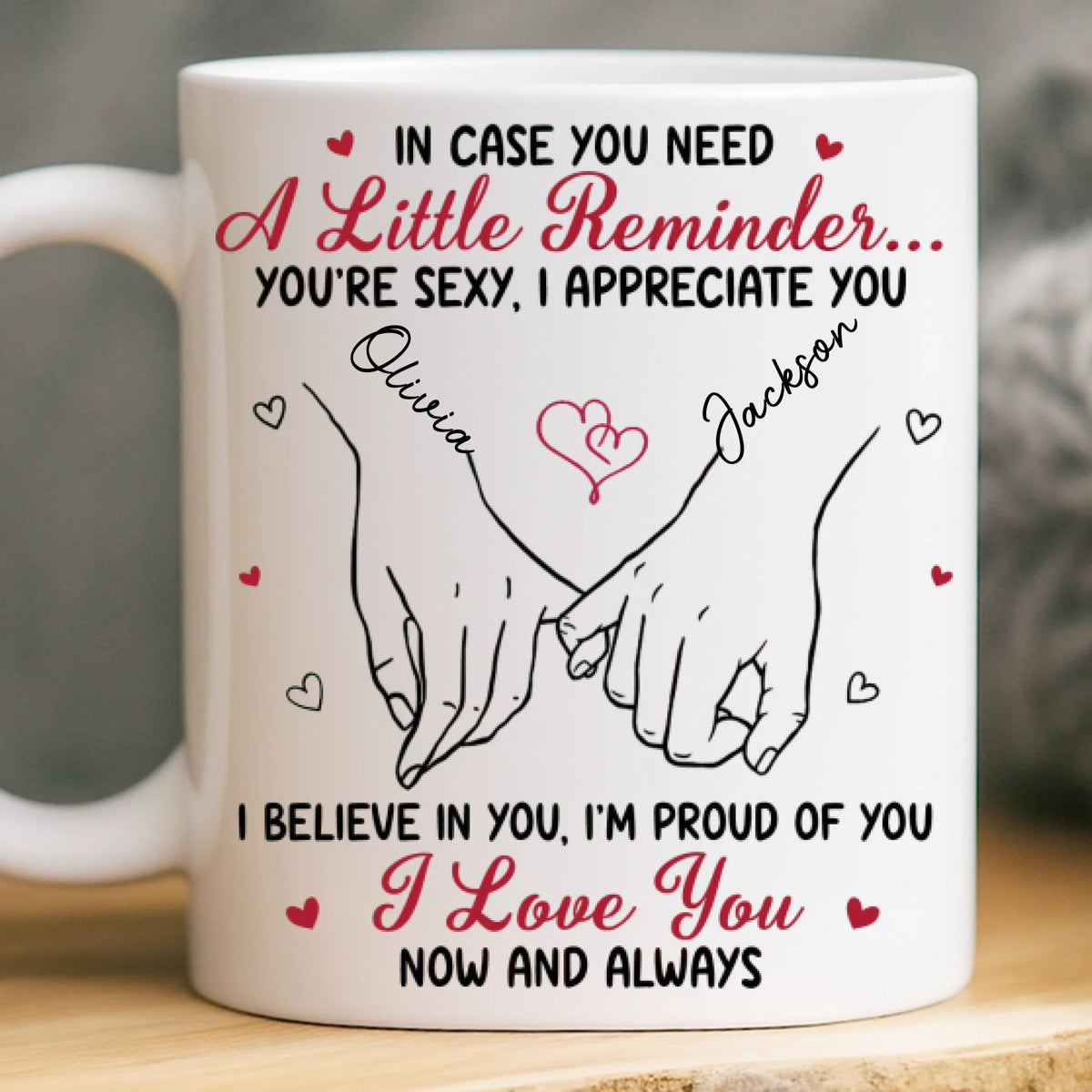 Custom Mug - Personalized Anniversary Wedding Gifts For Husband And Wife, Him And Her - Love Growing In Every Season