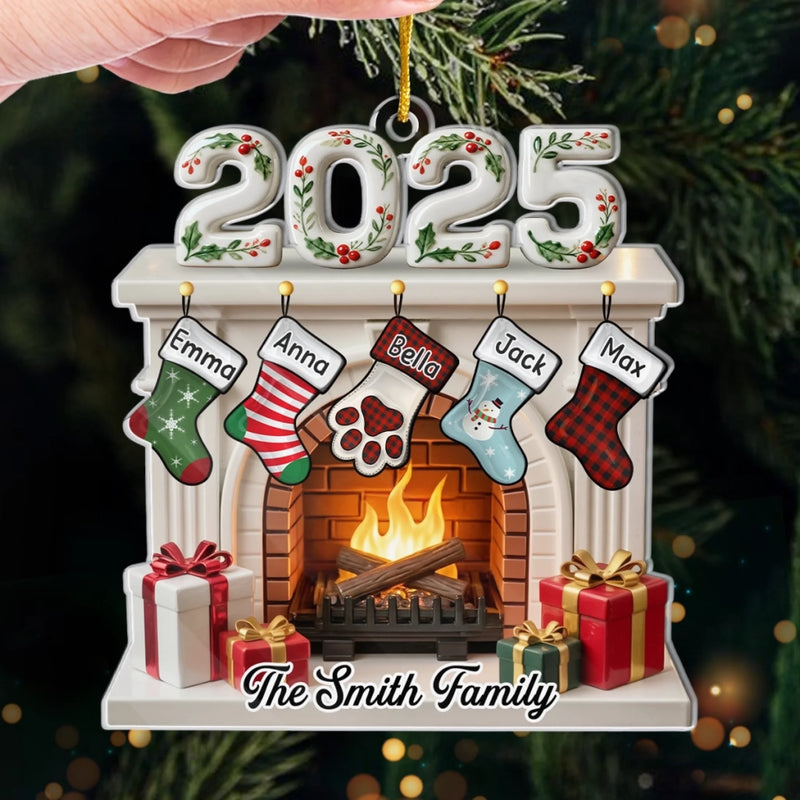 Custom Acrylic Ornament - Personalized Christmas Birthday Gifts For Mom, Dad, Brother, Sister, Kids - You Make My Holiday Shine