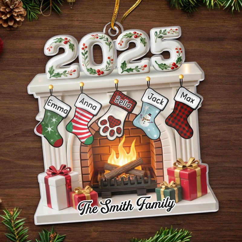 Custom Acrylic Ornament - Personalized Christmas Birthday Gifts For Mom, Dad, Brother, Sister, Kids - You Make My Holiday Shine