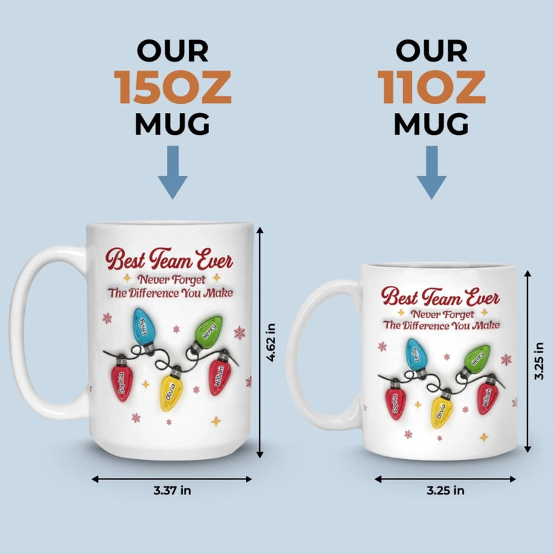 Custom Mug - Personalized Christmas Birthday Gifts For Coworker, Work Bestie - Making Spirits Bright At Work
