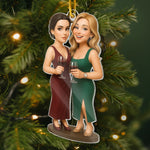 Custom Photo Christmas Gifts for Friends - Personalized Ornament