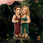 Custom Photo Christmas Gifts for Friends - Personalized Ornament