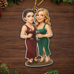 Custom Photo Christmas Gifts for Friends - Personalized Ornament