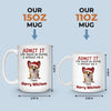 Custom Mug - Personalized Christmas Birthday Gifts For Dog Lovers, Dog Dad And Mom - Santa’s Favorite Troublemaker