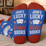 Custom Name Lucky Poker Gifts - Personalized Middle Tube Socks