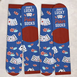 Custom Name Lucky Poker Gifts - Personalized Middle Tube Socks