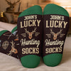 Custom Crew Socks - Personalized Christmas Birthday Hunting Gifts For Hunters - Hunting Is My Therapy