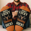 Custom Crew Socks - Personalized Christmas Birthday Hunting Gifts For Hunters - Hunting Is My Therapy