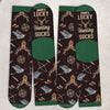 Custom Crew Socks - Personalized Christmas Birthday Hunting Gifts For Hunters - Hunting Is My Therapy