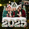 Custom Photo Acrylic Ornament - Personalized Christmas Birthday Gifts For Mom, Dad, Brother, Sister, Kids - Happiness Is In This Moment
