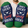 Custom Crew Socks - Personalized Christmas Birthday Golf Gifts For Men, Women - Golf Is My Cardio
