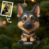Custom Photo German Shepherd Dog Acrylic Ornament - Personalized Christmas Birthday Gifts For Dog Cat Lovers, Dog Dad And Mom, Cat Owners - Cuteness Overload On The Tree