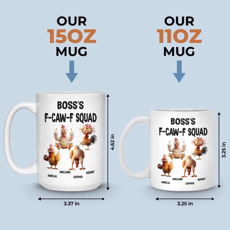 Custom Mug - Personalized Funny Gifts For Best Friends, Coworker, Work Bestie - Cluck If You Love Your Coworkers