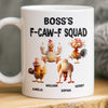 Custom Mug - Personalized Funny Gifts For Best Friends, Coworker, Work Bestie - Cluck If You Love Your Coworkers