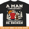 Custom Back Printed Unisex T-shirt, Premium T-shirt, Hoodie - Personalized Christmas Birthday Gifts For Dog Cat Lovers, Dog Dad And Mom, Cat Owners - My Hiking Buddy For Life
