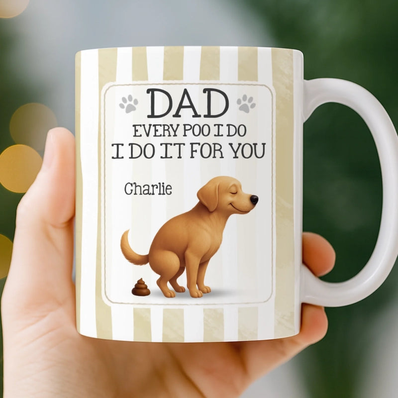 Custom Mug - Personalized Birthday Gifts For Dog Lovers, Dog Dad And Mom - The Poop Prince Strikes Again
