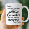 Custom Mug - Personalized Birthday Gifts For Coworker, Work Bestie - Work Besties Make Mondays Bearable