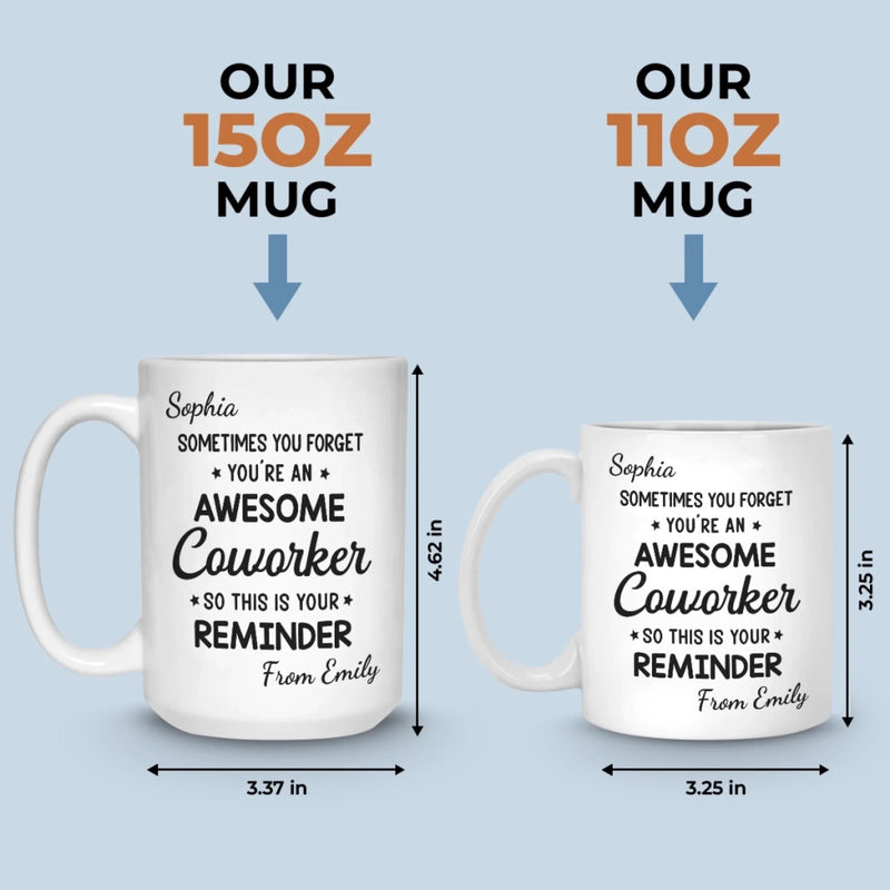 Custom Mug - Personalized Birthday Gifts For Coworker, Work Bestie - Work Besties Make Mondays Bearable