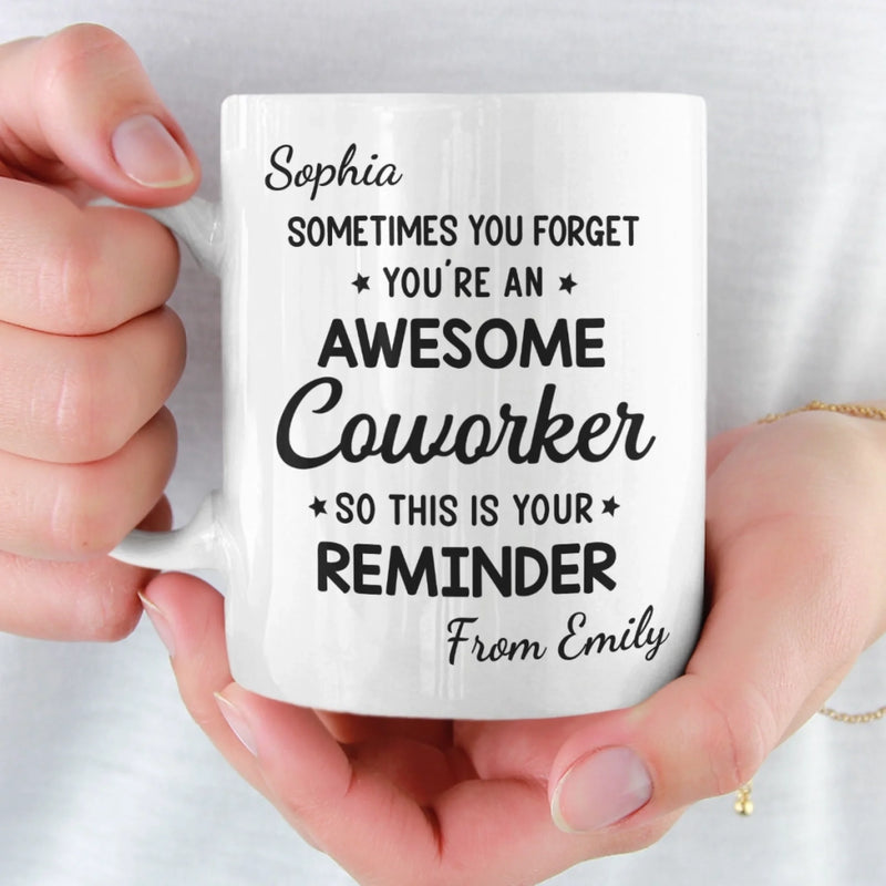 Custom Mug - Personalized Birthday Gifts For Coworker, Work Bestie - Work Besties Make Mondays Bearable