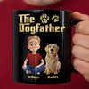 Custom Black Mug - Personalized Birthday Gifts For Dog Lovers, Dog Dad And Mom - The Boss Of Belly Rubs