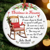 Custom Ceramic Ornament - Personalized Christmas Memorial Sympathy Gifts For Loss Of Mom, Dad - Your Spirit Shines