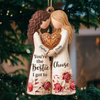 Custom Wood Ornament - Personalized Best Friend Christmas Birthday Gifts For Women, Besties, Sisters, BFF - Bright Days Ahead