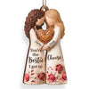 Custom Wood Ornament - Personalized Best Friend Christmas Birthday Gifts For Women, Besties, Sisters, BFF - Bright Days Ahead