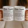 Custom Mug - Personalized Birthday Gifts For Coworker, Work Bestie - Dream Team