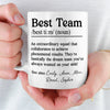 Custom Mug - Personalized Birthday Gifts For Coworker, Work Bestie - Dream Team