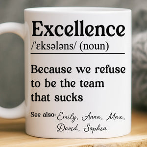 Custom Mug - Personalized Birthday Gifts For Coworker, Work Bestie - Dream Team