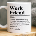 Custom Mug - Personalized Birthday Gifts For Coworker, Work Bestie - Work Friend