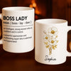 Custom Mug - Personalized Birthday Gifts For Coworker, Work Bestie, Boss - Leading Life Like A Boss Lady