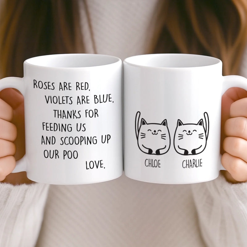 Custom Mug - Personalized Birthday Gifts For Cat Lovers, Cat Mom And Dad - My Cats Own Me