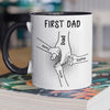 Custom Accent Mug - Personalized Birthday Gifts For Dad, Grandpa - Strength Wrapped In Love