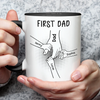 Custom Accent Mug - Personalized Birthday Gifts For Dad, Grandpa - Strength Wrapped In Love