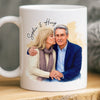 Custom Photo Mug - Personalized Anniversary Wedding Gifts For Husband And Wife, Him And Her - Love Grows With Us