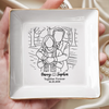Custom Photo Jewelry Dish - Personalized Anniversary Wedding Gifts For Husband And Wife, Him And Her  - Forever Choosing You