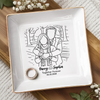 Custom Photo Jewelry Dish - Personalized Anniversary Wedding Gifts For Husband And Wife, Him And Her  - Forever Choosing You