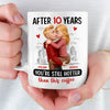 Custom Mug - Personalized Anniversary Wedding Gifts For Husband And Wife, Him And Her - You Feel Like Home