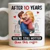 Custom Mug - Personalized Anniversary Wedding Gifts For Husband And Wife, Him And Her - You Feel Like Home