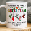 Custom Mug - Personalized Christmas Birthday Gifts For Coworker, Work Bestie - Stay Positive To Work Hard