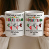 Custom Mug - Personalized Christmas Birthday Gifts For Coworker, Work Bestie - Stay Positive To Work Hard