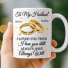 Custom Mug - Personalized Anniversary Wedding Gifts For Husband And Wife, Him And Her - Love You Then, Love You Now