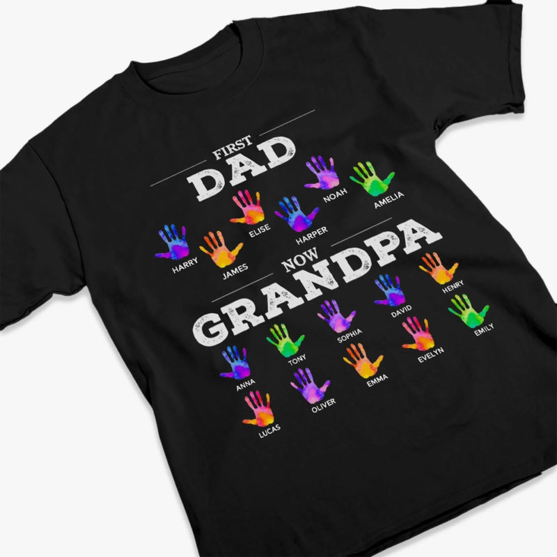 Custom Unisex T-shirt, Premium T-shirt, Hoodie - Personalized Birthday Gifts For Dad, Grandpa - Evolving From Dad To Grandpa