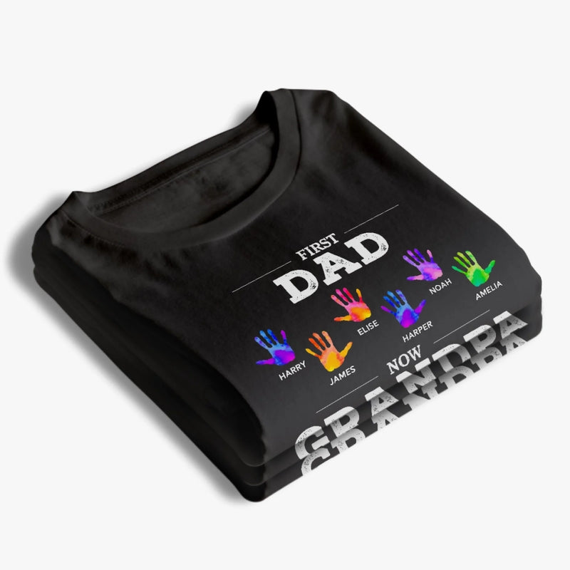 Custom Unisex T-shirt, Premium T-shirt, Hoodie - Personalized Birthday Gifts For Dad, Grandpa - Evolving From Dad To Grandpa